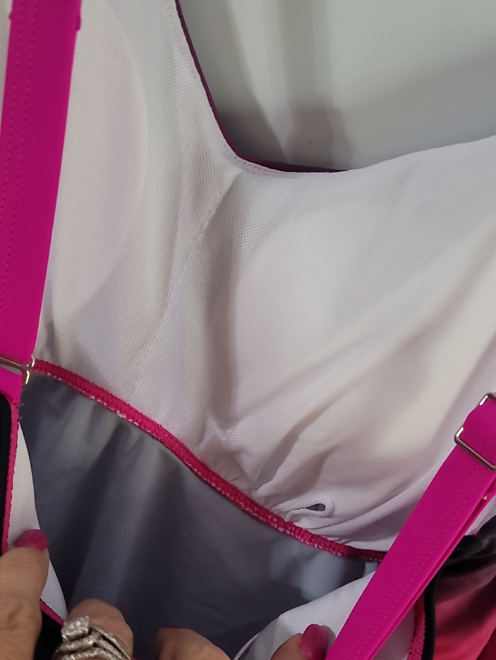 Pink Layered Ruffle Tankini Top - Picture 8 of 8